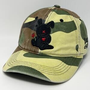 BKYS Lucky Charm Hat Baseball Cap Black Keys Rabbit Camouflage Strapback Green